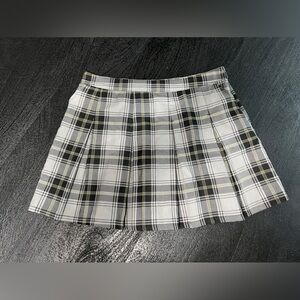 Dixxon Flannel Company “As If” plaid pleated skirt